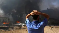разрушенный завод в Газе