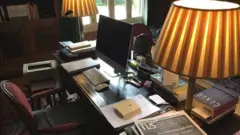 Escritorio de Vargas Llosa