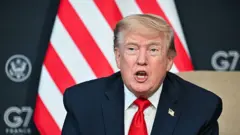 ABD Başkanı Donald Trump, 16 Haziran 2026'da Fransa'nın doğusundaki Evian'da düzenlenen G7 zirvesi kapsamında Katar Emiri ile ikili bir görüşmeye katıldı.
