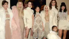 Kris Jenner, Khloe Kardashian, Kendall Jenner, Kourtney Kardashian, Kim Kardashian West, North West, Caitlyn Jenner and Kylie Jenner