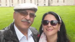 انوشه آشوری و همسرش شری ایزدی