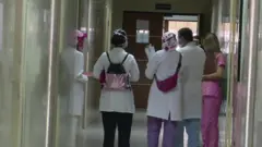 Hospital workers