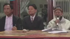 Ông Lê Đình Kình và con trai kêu gọi người dân giữ mảnh đất 59 hecta có tranh chấp.