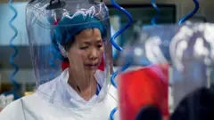Chinese virologist Shi Zhengli is seen inside the P4 laboratory in Wuhan