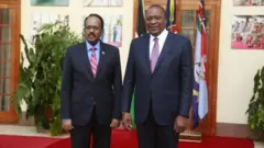 Madaxweyne Farmaajo iyo Uhuru Kenyatta