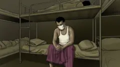 শিল্পীর চোখে একজন শ্রমিক।