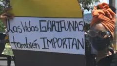 Protesta por desaparición de garífunas en Honduras