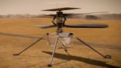 Ingenuity (Maharet) adlı minik helikopter,