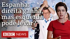 Alberto Feijóo festeja vitória com braços levantados