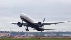 Самолет Аэрофлота вылетает в Стамбул
