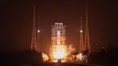 Launch of Long March rocket