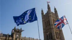 UK and EU flags