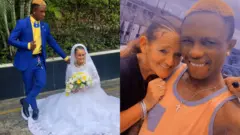 Sean Imonioro Chukwuemeka: 26yr-old Nigerian marry 56yr old woman e meet for Facebook