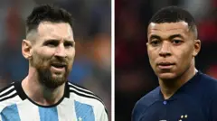 লিওনেল মেসি ও কিলিয়ান এমবাপে