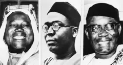 Jagororin yankunan Najeriya uku a Jamhuriya ta farko :  Firimiyar Arewa Ahmadu Bello sai na kudu Abafemi Awolowo sai kuma na gabas Ndamdi Azikiwe