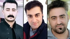 پرترههایی از پژمان سلطانی ۳۲ ساله، رزگار بیگزاده بابامیری ۴۷ ساله و سوران قاسمی ۲۸ ساله