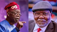 Aworan Tinubu ati onidajọ Ariwoọla
