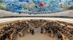 የተመድ የሰብዓዊ መብቶች ምክር ቤት 53ኛው ጉባኤ በጄኔብ በተጀመረ ወቅት።