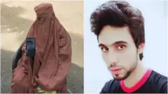 కొడుకు ఫోటోను చూపిస్తున్న ఫయాజ్ తల్లి