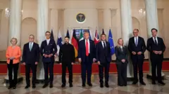 Лідери США, України, Німеччини, Франції, Великої Британії та Європейського Союзу в Білому домі