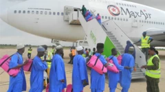 Wasu maniyyata daga Najeriya zuwa Saudiyya 