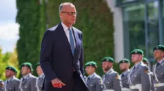 O chanceler alemão Friedrich Merz