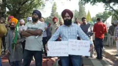 ਚੰਡੀਗੜ੍ਹ ਦੀ ਪੰਜਾਬ ਯੂਨੀਵਰਸਿਟੀ ਵਿੱਚ ਮੁਜ਼ਾਹਰੇ ਦੀ ਤਸਵੀਰ