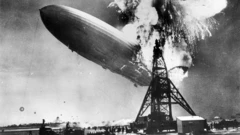 હિંડનબર્ગ દુર્ઘટનાનું દૃશ્ય