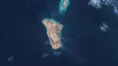Isla iraní en medio del golfo Pérsico