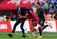 فرحة مانشستر يونايتد أمام مانشستر سيتي.