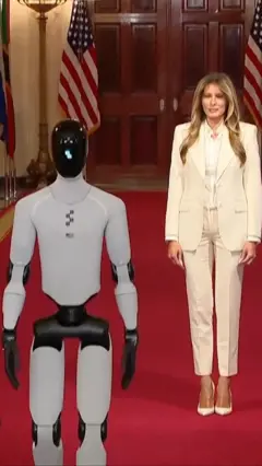 Меланія Трамп і гуманоїд