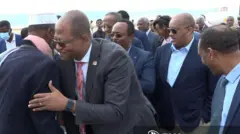 የፌደራሉ መንግሥት መቀለ ሲደርሱ በክልሉ ከፍተኛ አመራሮች አቀባበል ተደርጎላቸዋል።