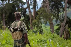 Umusirikare wa M23 i Kavumu muri Kivu y'amajyaruguru mu 2012