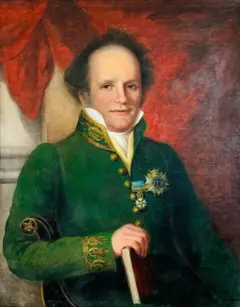Retrato de José Rebello feito pela pintora retratista americana Sarah Miriam Peale em 1826, pertencente ao acervo da Embaixada do Brasil em Washington