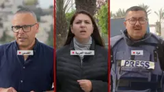مراسلو بي بي سي في غزة والضفة والقدس