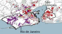 Mapa do crime organizado no Rio