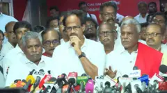 தவெகவை ஆதரித்து கூட்டாக செய்தியாளர்களை சந்தித்த இடதுசாரிகள்