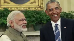 बराक ओबामा और नरेंद्र मोदी 