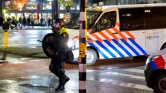 Holandska policija patrolira ulicama Amsterdama posle sukoba