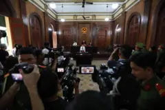 Hình ảnh phiên tòa xét xử Ngọc Trinh ngày 2/2