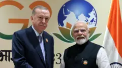 भारत के प्रधानमंत्री नरेंद्र मोदी और तुर्की के राष्ट्रपति रेचेप तैय्यप अर्दोआन