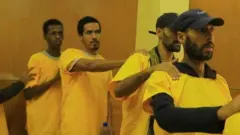 የተፈረደባቸው የአይኤስ አባላት በፍርድ ቤት 