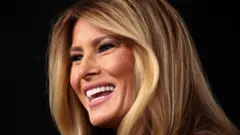 Мелания Трамп во время премьеры