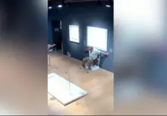 Okliznuo se i pao na kristalni eksponat u muzeju