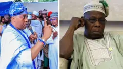 Aworan Oluwo ati Olusegun Onasanjo