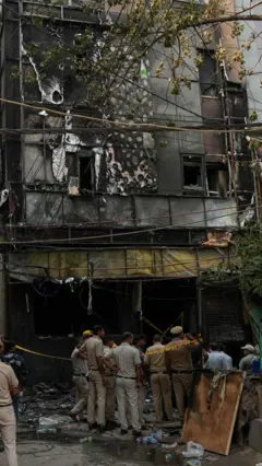 building after fire