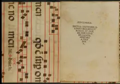 Capa e primeira página de Historia belli Troiana, aparentemente a primeira edição conjunta dos supostos relatos de testemunhas oculares da queda de Troia, comprovadamente não anteriores ao século 4 ou 5 d.C. - ou seja, bem depois do acontecimento