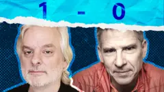 El filósofo David Chalmers (izq) y el neurocientífico Christof Koch