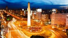 O Obeliscomelhor jogo no betanoBuenos Aires iluminado à noite