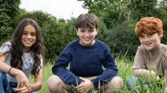 Arabella Stanton (L) , Dominic McLaughlin and Alastair Stout